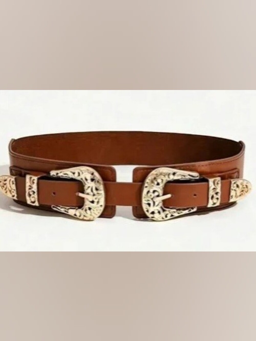 🍍3 For 50🍍Boho Western Double Buckle Stretchy Belt adjustable New